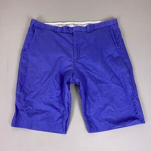 Stacy Adams Linen Shorts Women's Plus Size 42W Solid Cotton Blend Chino *Flaw*